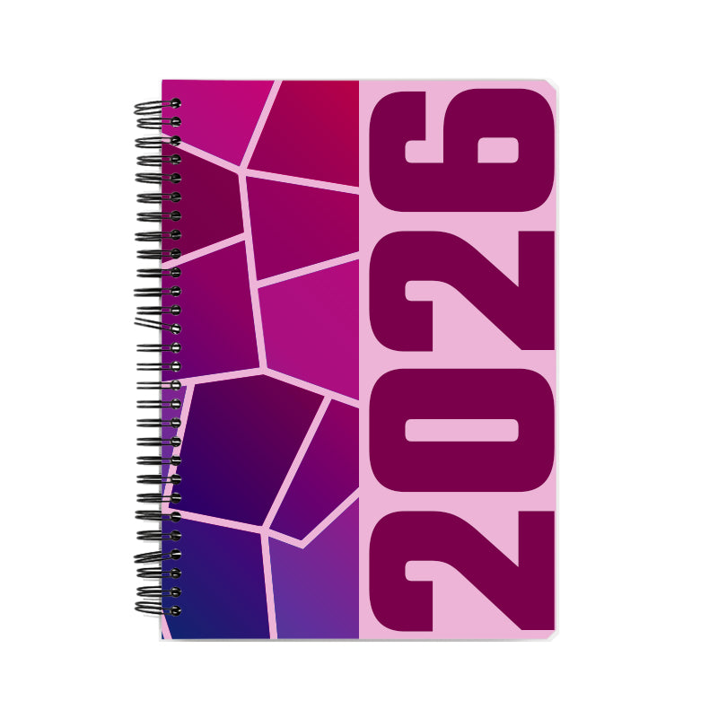 2026 Year Notebook (Light Pink, A5 Size, 100 Pages, Ruled)