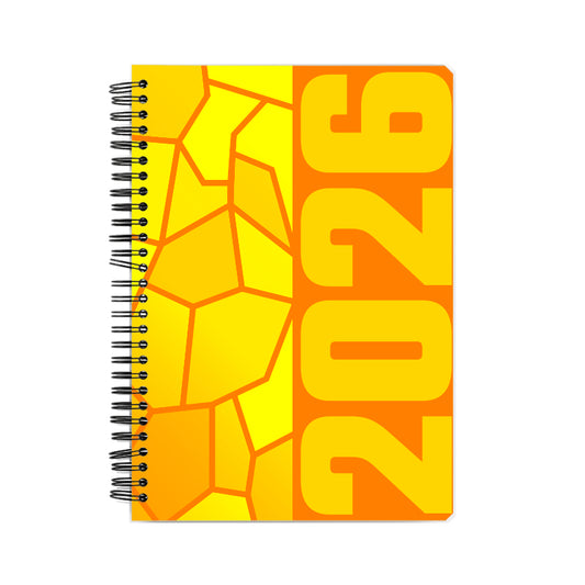 2026 Year Notebook (Orange, A5 Size, 100 Pages, Ruled)