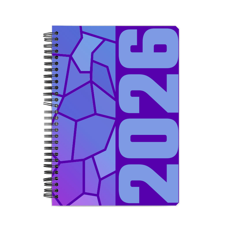 2026 Year Notebook (Purple, A5 Size, 100 Pages, Ruled)