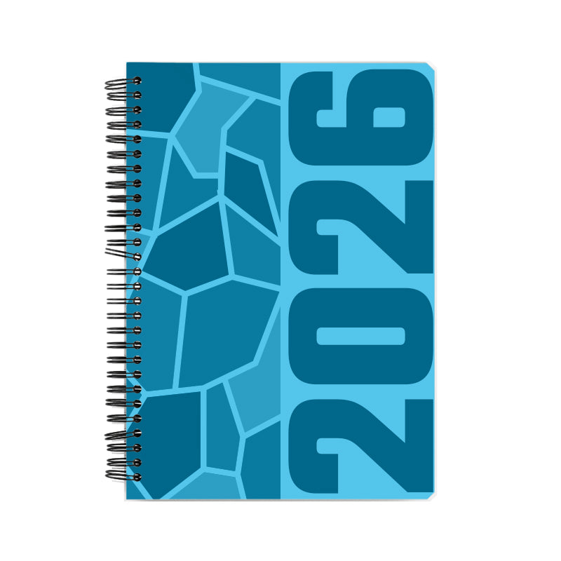 2026 Year Notebook (Sky Blue, A5 Size, 100 Pages, Ruled)