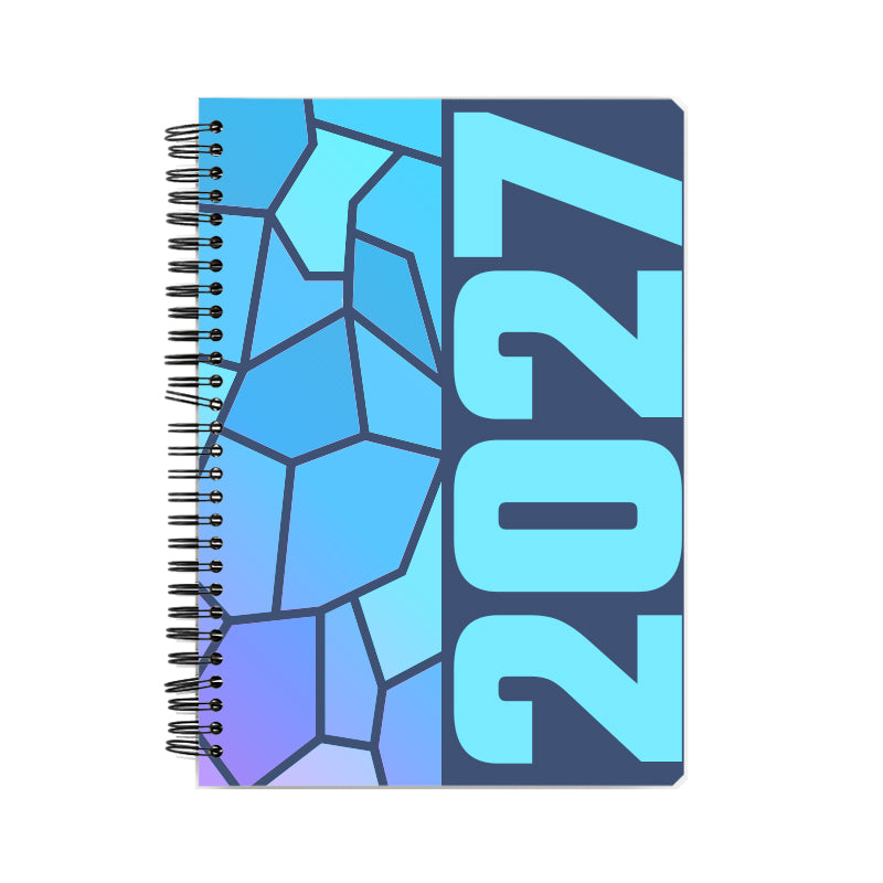 2027 Year Notebook (Navy Blue, A5 Size, 100 Pages, Ruled)