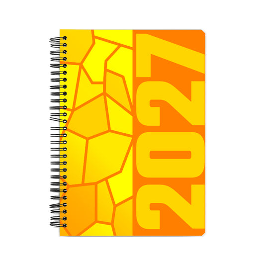 2027 Year Notebook (Orange, A5 Size, 100 Pages, Ruled)