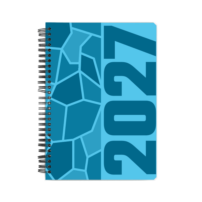 2027 Year Notebook (Sky Blue, A5 Size, 100 Pages, Ruled)