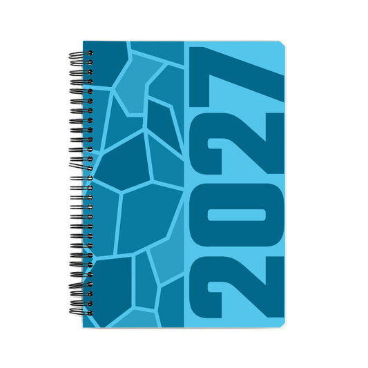 2027 Year Notebook (Sky Blue, A5 Size, 100 Pages, Ruled)