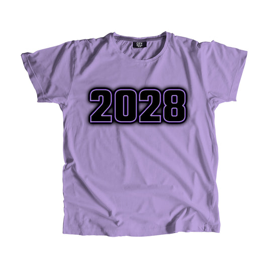 2028 Vintage Heritage Year Men Unisex T-Shirt (Iris Lavender)
