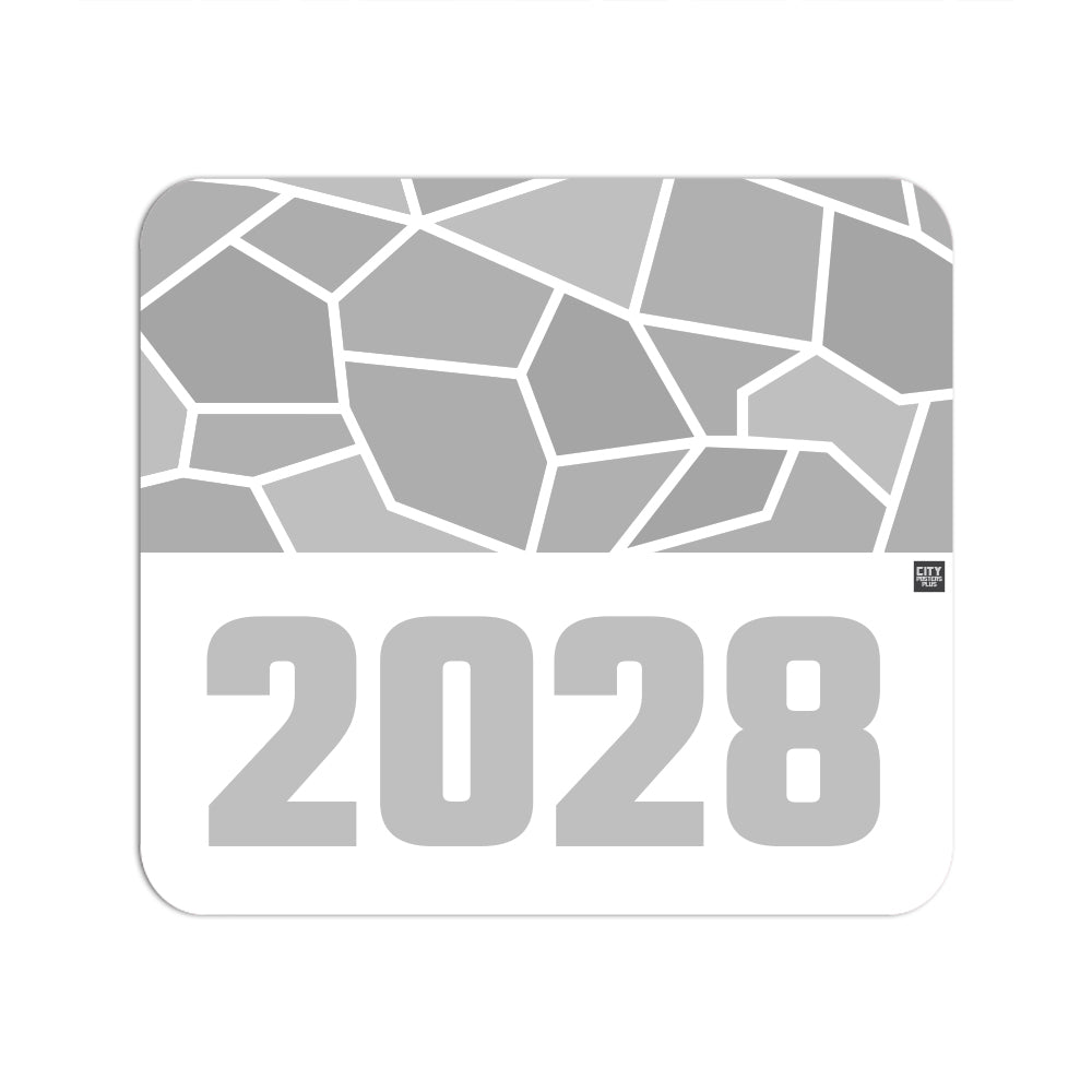 2028 Year Mousepad (White)