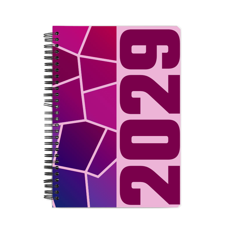 2029 Year Notebook (Light Pink, A5 Size, 100 Pages, Ruled)