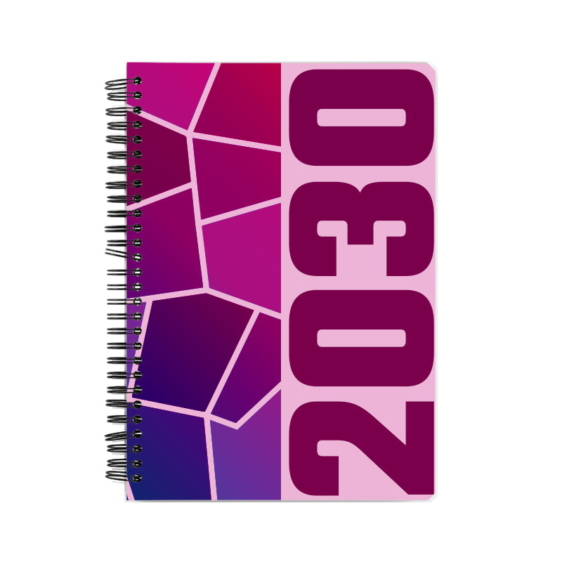 2030 Year Notebook (Light Pink, A5 Size, 100 Pages, Ruled)