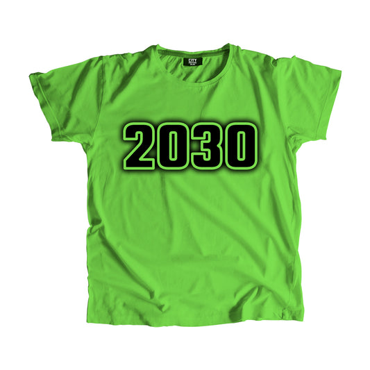 2030 Year Men Unisex T-Shirt (Liril Green)