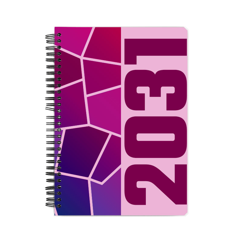 2031 Year Notebook (Light Pink, A5 Size, 100 Pages, Ruled)