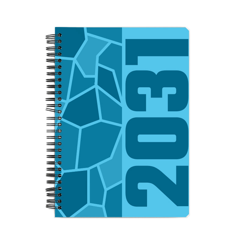 2031 Year Notebook (Sky Blue, A5 Size, 100 Pages, Ruled)