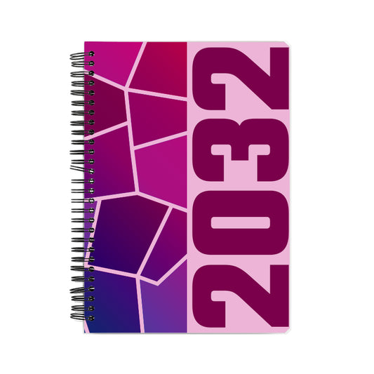 2032 Year Notebook (Light Pink, A5 Size, 100 Pages, Ruled)