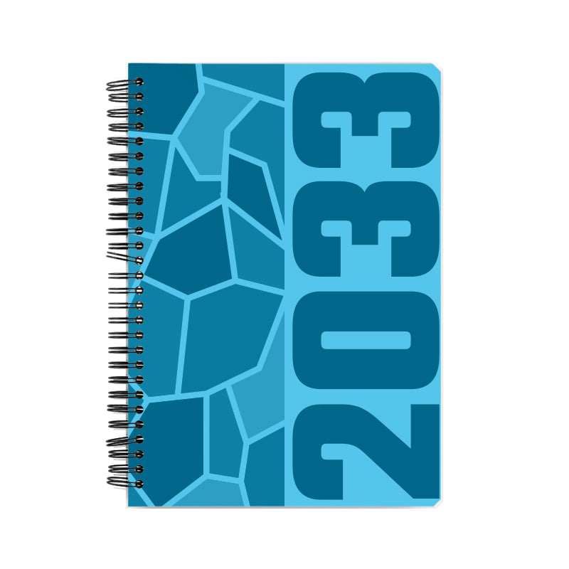 2033 Year Notebook (Sky Blue, A5 Size, 100 Pages, Ruled)