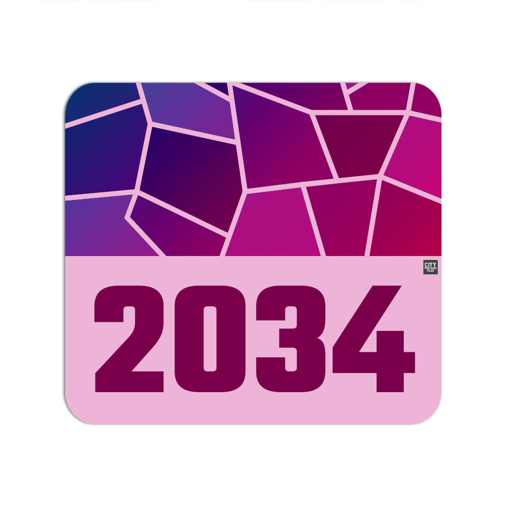 2034 Year Mousepad (Light Pink)