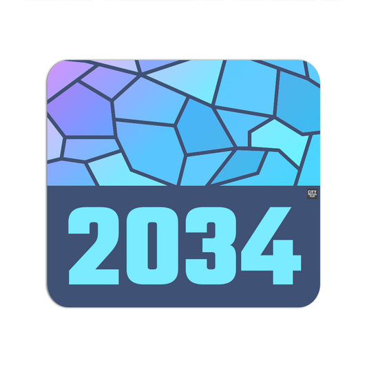 2034 Year Mousepad (Navy Blue)