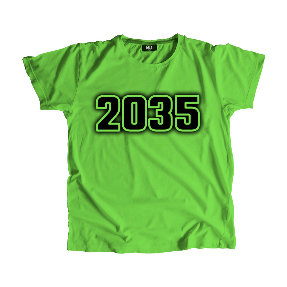 2035 Year Men Unisex T-Shirt (Liril Green)