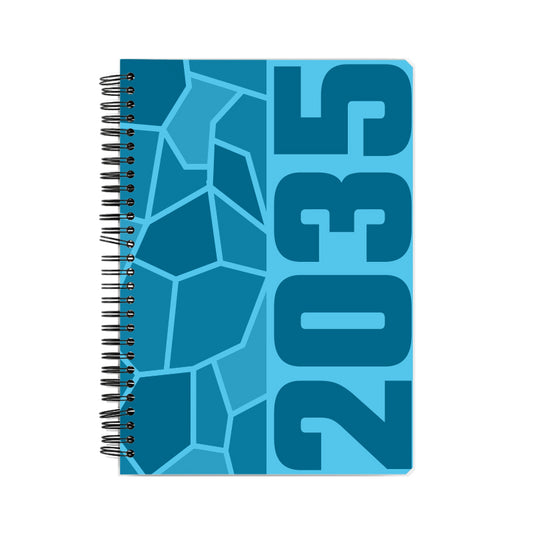 2035 Year Notebook (Sky Blue, A5 Size, 100 Pages, Ruled)