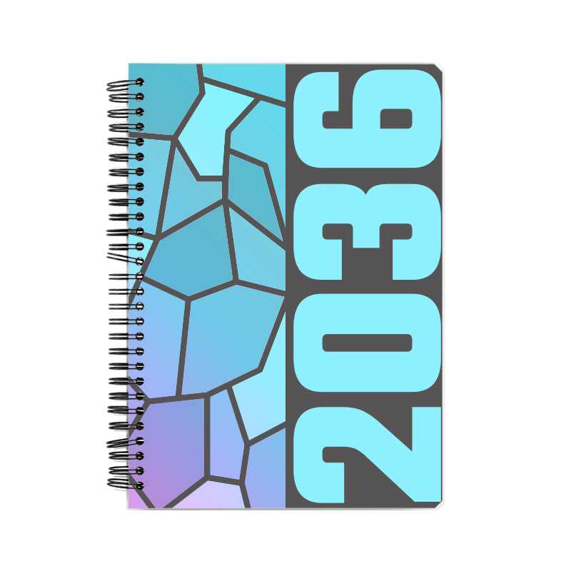 2036 Year Notebook (Charcoal Grey, A5 Size, 100 Pages, Ruled)