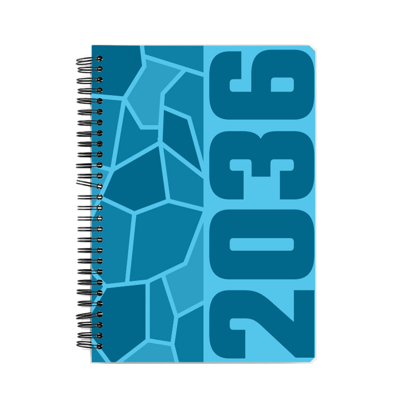 2036 Year Notebook (Sky Blue, A5 Size, 100 Pages, Ruled)