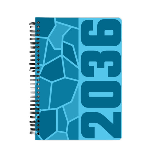 2036 Year Notebook (Sky Blue, A5 Size, 100 Pages, Ruled)