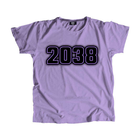 2038 Vintage Heritage Year Men Unisex T-Shirt (Iris Lavender)