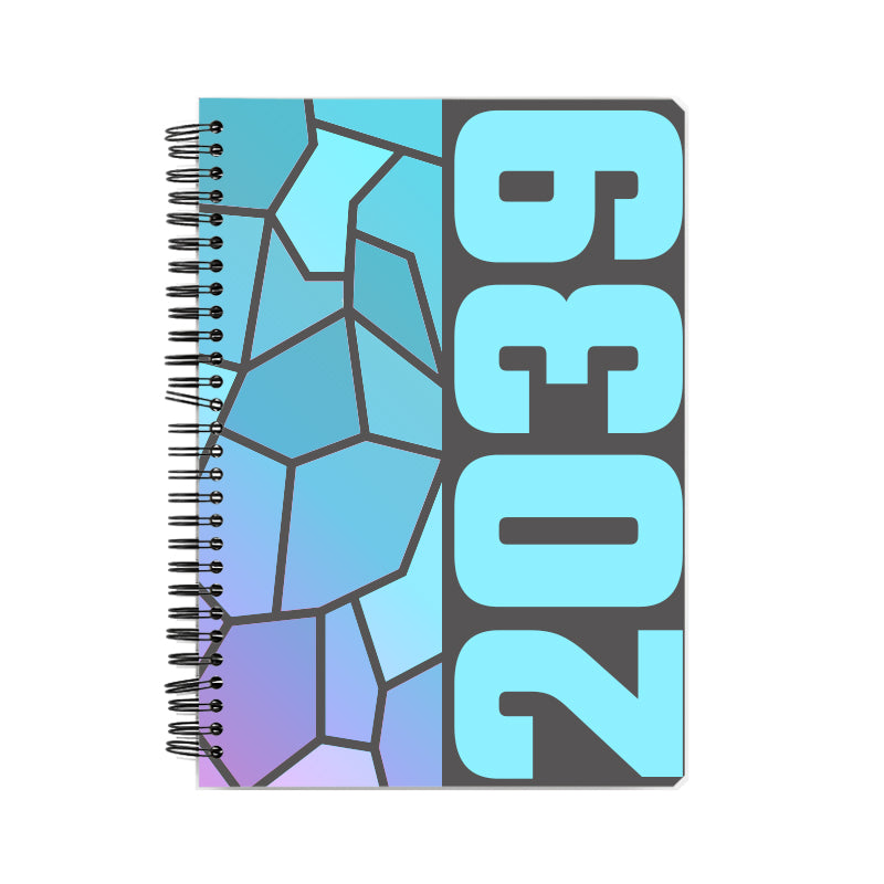 2039 Year Notebook (Charcoal Grey, A5 Size, 100 Pages, Ruled)