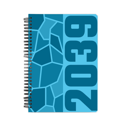 2039 Year Notebook (Sky Blue, A5 Size, 100 Pages, Ruled)