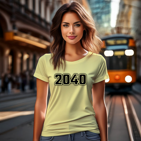2040 Women T-Shirt | Vintage Birth Year Shirt | City Posters Plus