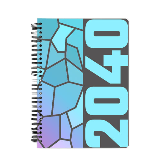 2040 Year Notebook (Charcoal Grey, A5 Size, 100 Pages, Ruled)