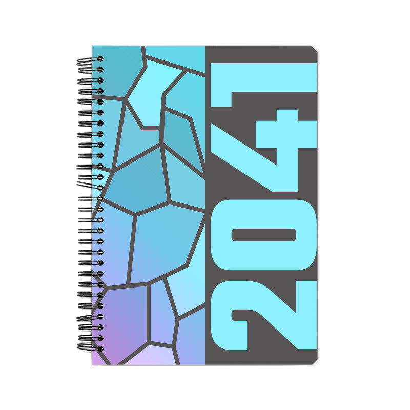 2041 Year Notebook (Charcoal Grey, A5 Size, 100 Pages, Ruled)