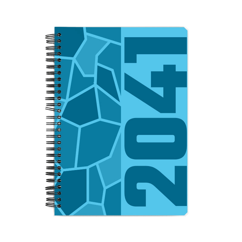 2041 Year Notebook (Sky Blue, A5 Size, 100 Pages, Ruled)