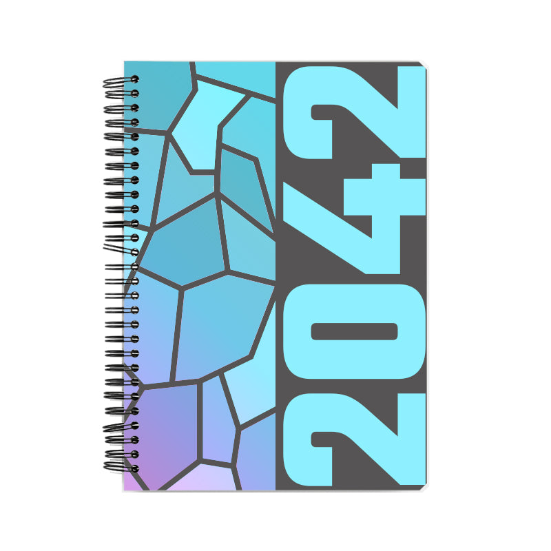 2042 Year Notebook (Charcoal Grey, A5 Size, 100 Pages, Ruled)