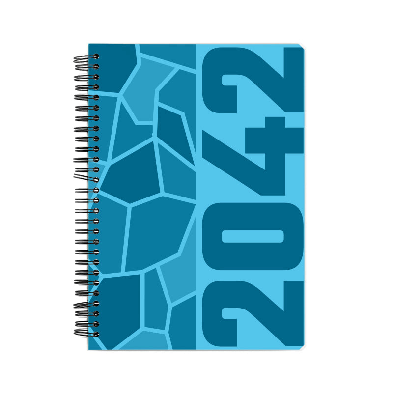 2042 Year Notebook (Sky Blue, A5 Size, 100 Pages, Ruled)