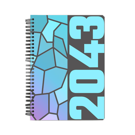 2043 Year Notebook (Charcoal Grey, A5 Size, 100 Pages, Ruled)