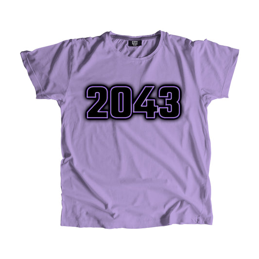 2043 Year Men Unisex T-Shirt (Iris Lavender)