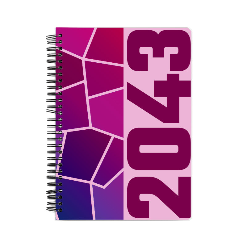 2043 Year Notebook (Light Pink, A5 Size, 100 Pages, Ruled)