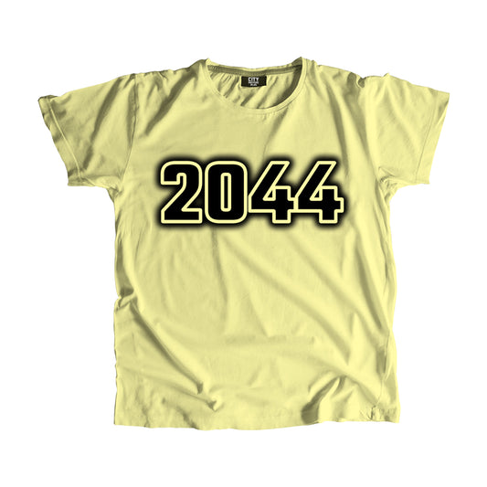 2044 Vintage Heritage Year Men Unisex T-Shirt (Butter Yellow)