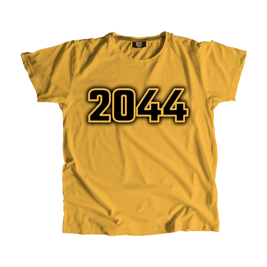 2044 Vintage Heritage Year Men Unisex T-Shirt (Golden Yellow)