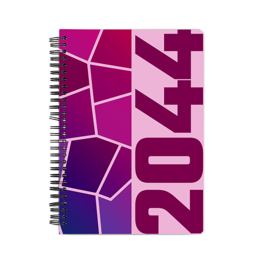 2044 Year Notebook (Light Pink, A5 Size, 100 Pages, Ruled)