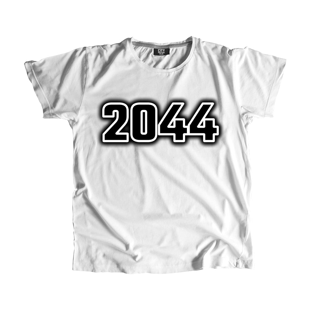 2044 Year Men Unisex T-Shirt (White)