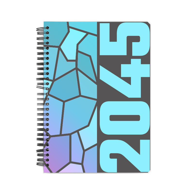 2045 Year Notebook (Charcoal Grey, A5 Size, 100 Pages, Ruled)