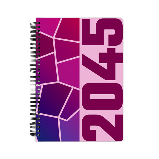 2045 Year Notebook (Light Pink, A5 Size, 100 Pages, Ruled)