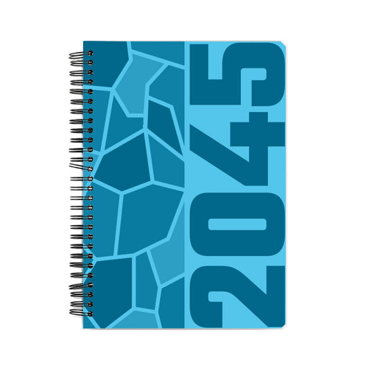 2045 Year Notebook (Sky Blue, A5 Size, 100 Pages, Ruled)