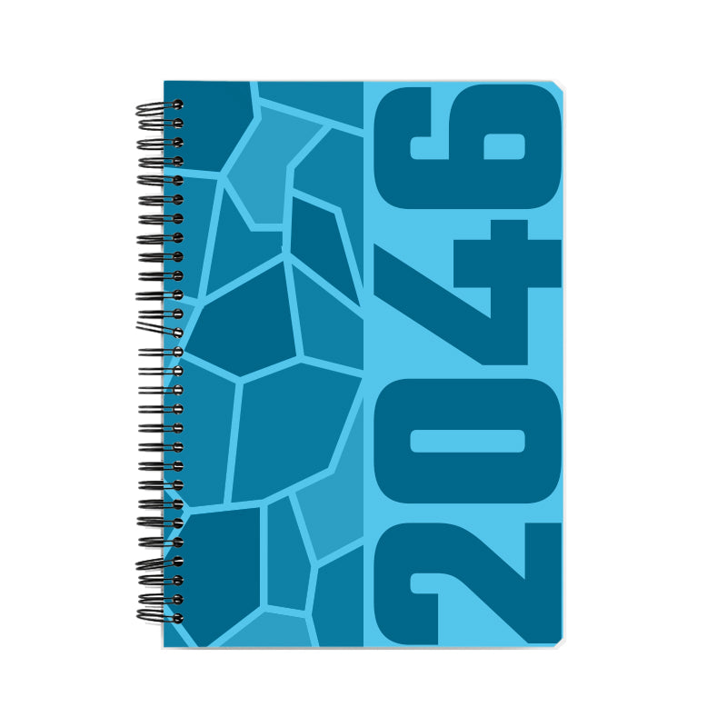 2046 Year Notebook (Sky Blue, A5 Size, 100 Pages, Ruled)