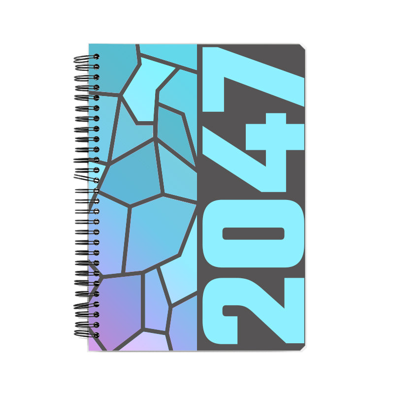 2047 Year Notebook (Charcoal Grey, A5 Size, 100 Pages, Ruled)