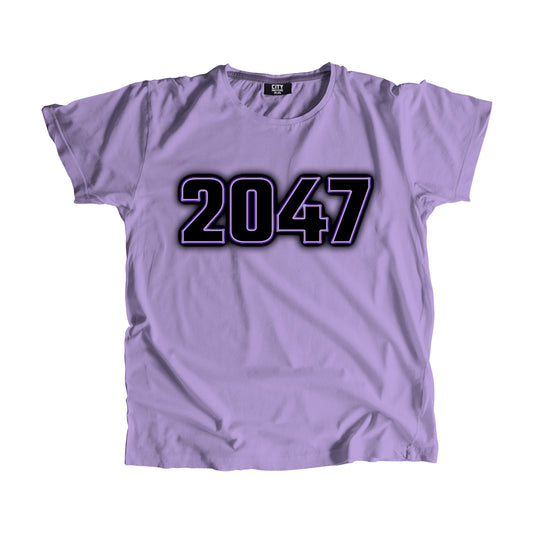 2047 Vintage Heritage Year Men Unisex T-Shirt (Iris Lavender)