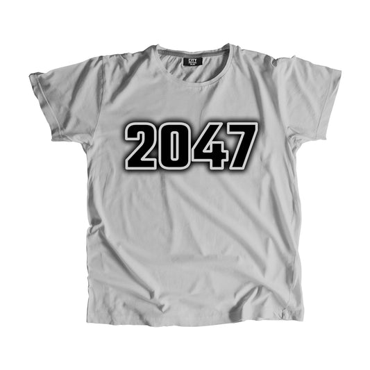 2047 Year Men Unisex T-Shirt (Melange Grey)