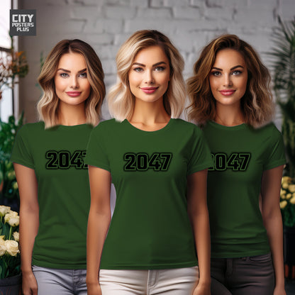 2047 Vintage Birth Year Women T-Shirt