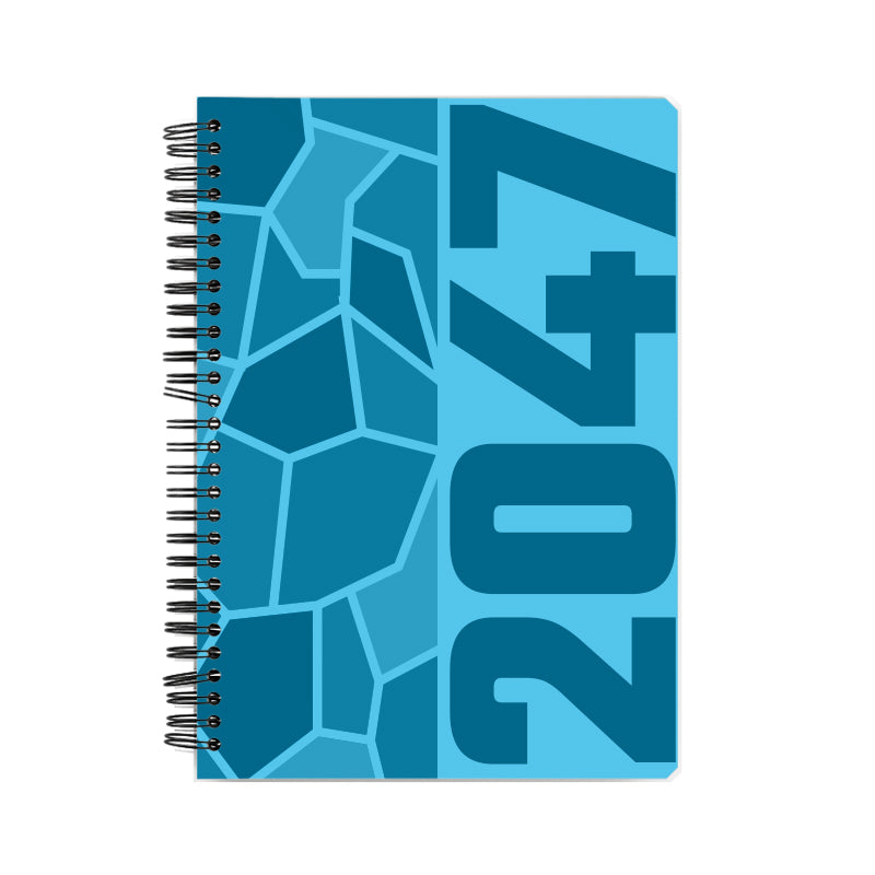 2047 Year Notebook (Sky Blue, A5 Size, 100 Pages, Ruled)