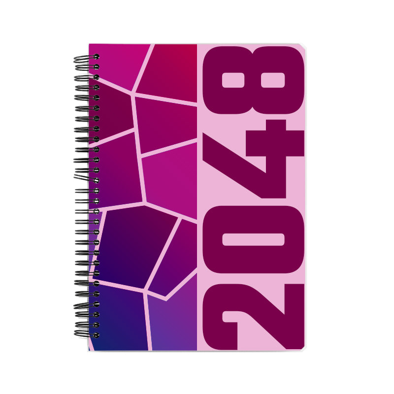 2048 Year Notebook (Light Pink, A5 Size, 100 Pages, Ruled)